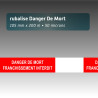 Rubalise plastique Danger de mort franchissement interdit 105 mm x 250 m